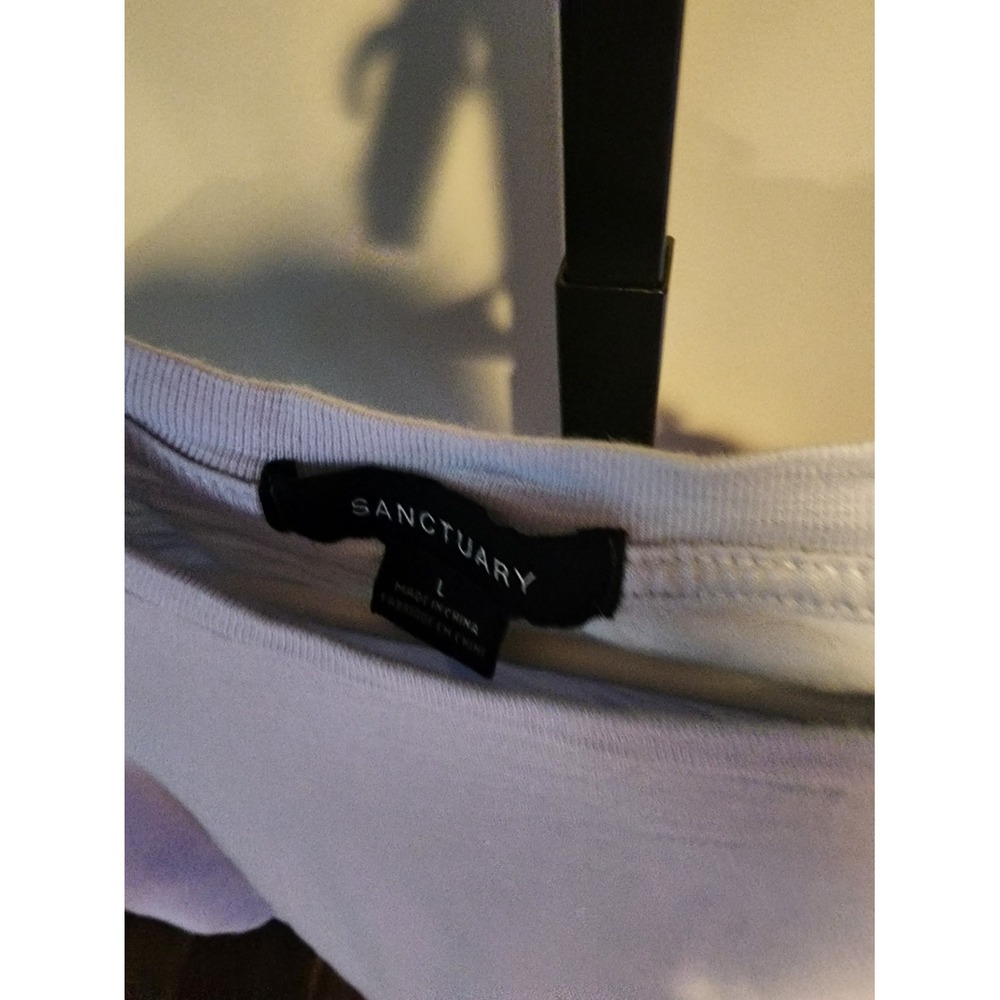 Sanctuary Pale Blue Short Sleeve Cropped Crew Tee - Picture 3 of 3